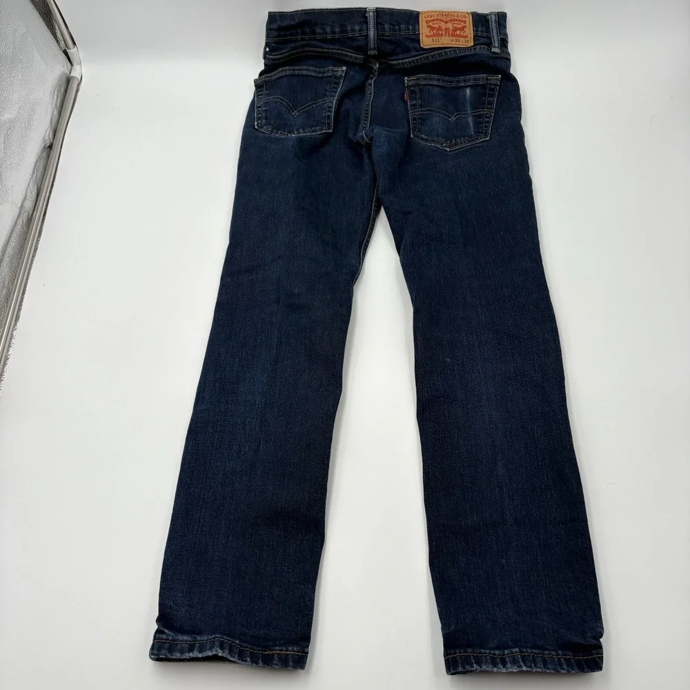 Levi's 511 Slim Jeans Mens 30x30 Blue Denim Stretch Fit Pants